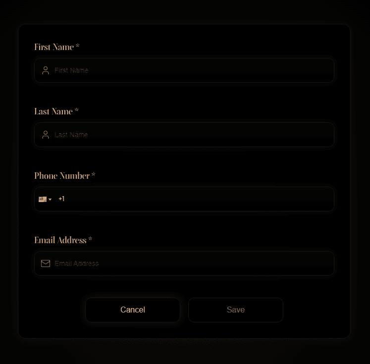 Customer information Form